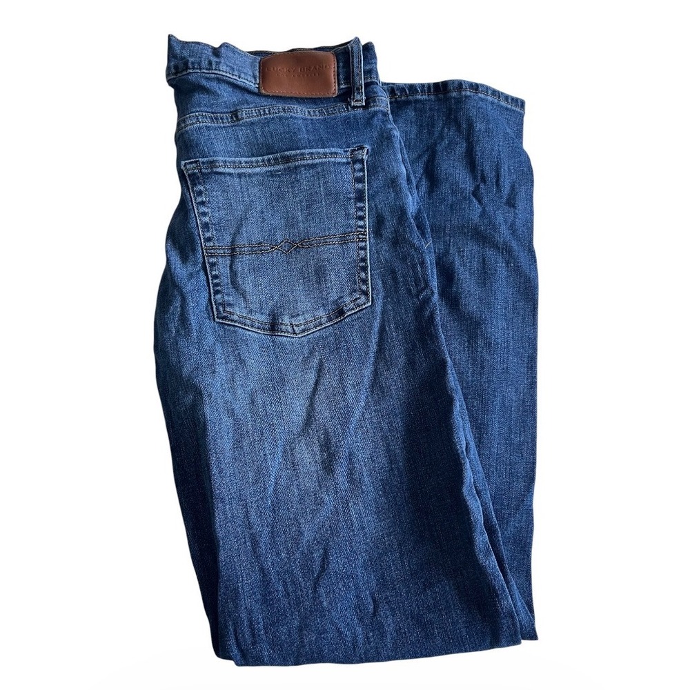 Lucky Brand 221 Straight Men's Jeans 32x34 Medium Wash Stretch Leg Y2K